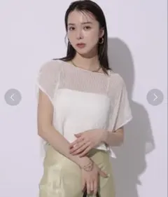 Arpege story メッシュショートトップス 38のサムネイル