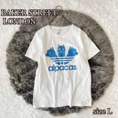 BAKER STREET LONDONパロディTシャツL ハンガリー製プリント