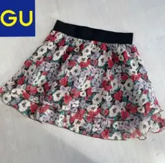 GU ジーユー 花柄　スカート ミニスカート　ミニスカ M
