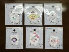 セリア　サンリオ　ワッペン　全6種セット