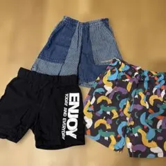 男の子ハーフパンツ3枚セット