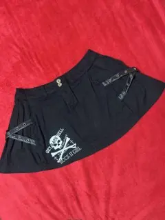 BODYLINE地雷系 極レア パンクミニスカート スカル×十字架×ハトメベルトのサムネイル