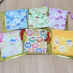 ちいかわ　もぐもぐ本舗　トレーディング　ちりめん風ミニ巾着　6種