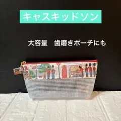 ☆ 20センチ マチ付きポーチ キャスキッドソン ラミネート生地