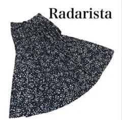 Radarista フレアスカート ロング丈 ドット柄 Ｌサイズのサムネイル