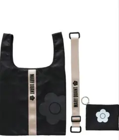 MARY QUANT エコバッグ ポーチ付き ブラックのサムネイル