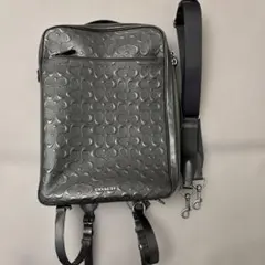 COACH◆グラハム/シグネチャー/リュック/3WAY/レザー/BLKC9584のサムネイル