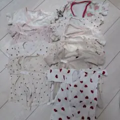 【まとめ売り】ベビー肌着セット 短肌着4枚、長肌着6枚