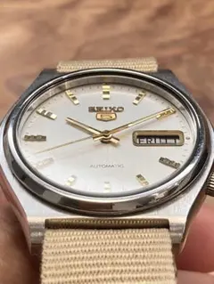 ●SEIKO●SEIKO5●7009●日差15秒●曜日を気にしない方に●NATOのサムネイル