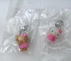 ハローキティ めじるしアクセサリー お花　日焼け2個セット