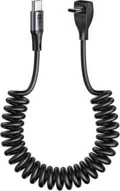 USB-C to C L字ケーブル 60W 伸縮自在