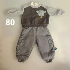 原価13600円の裏起毛パーカーパンツセット 80サイズ