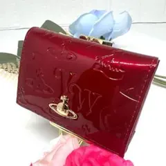 ヴィヴィアンウエストウッド エナメル　 レッド 　赤　三つ折財布【新品未使用】
