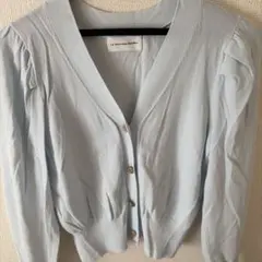 【La boutique BonBon】ライトブルー カーディガン