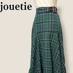 ジュエティ jouetie クレイジーチェックフリルスカート アシンヘム 後ゴム