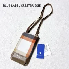 タグ付き新品 BLUE LABEL スマホショルダー チェック柄 斜め掛け ミニ