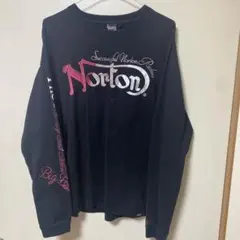 Norton 長袖Tシャツ 刺繍 ブラック サイズLのサムネイル