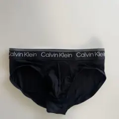 カルバンクライン　メンズビキニ　S(XS) 黒　ナイロンストレッチ　男性ブリーフ