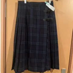 ルラシェ　relacher チェック プリーツ巻きスカート