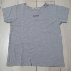 ブランシェス　グレー　半袖Tシャツ　ロゴ入り