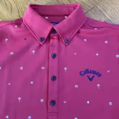 最終お値引きCallaway 長袖ポロシャツ 赤柄