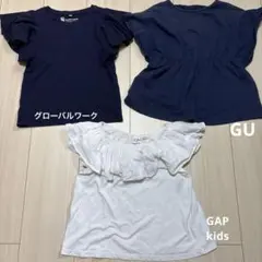 女の子　シンプル　半袖Tシャツ　トップス　120㎝のサムネイル