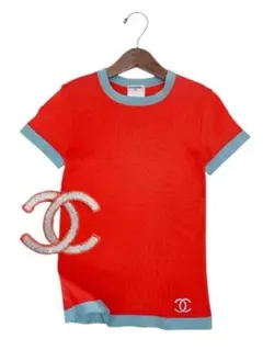 CHANEL UNIFORM 半袖ニット ピンクボーダー S - メルカリ