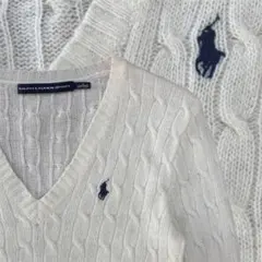 Ralph Lauren Sport ケーブルニット Vネック セーター ニット
