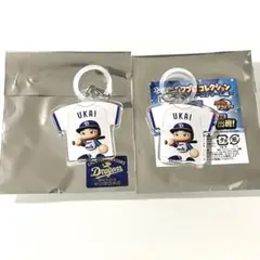 中日ドラゴンズ パワプロコレクション ユニフォームキーチェーン 66.鵜飼航丞