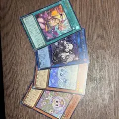 ア*ニ様 遊戯王 黒魔術のカーテン ブラックマジシャンガール他３枚まとめ