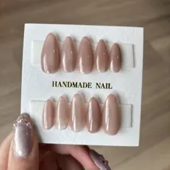 【現品1点限り】ネイルチップ ちゅるん ワンホン 可愛い ハンドメイド