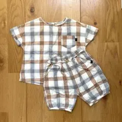 【美品】バースデー テータテート ベビー 95 セットアップ 半袖 ズボン