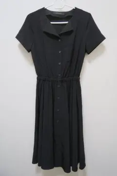 SPIRALGIRL ブラック 半袖シャツワンピース