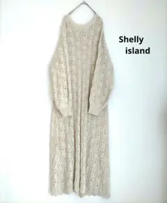 Shelly island ダブルフェイス透かし編みレースワンピースのサムネイル