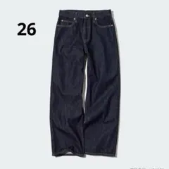 UNIQLOバギージーンズ　2023年春モデル 26インチ　標準丈　76cm