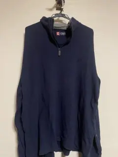 CHAPS ネイビー ジップアップ トレーナー XLのサムネイル