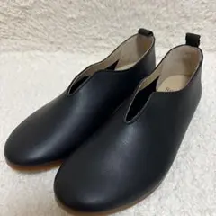 Fot. フォート V ballet レザー フラットシューズ 黒 36 - メルカリ