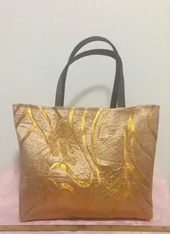 ハンドメイド　着物、帯等のリメイクバッグ　No.36