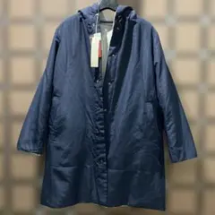 新品未使用　Brillage 撥水　中綿コート　ネイビー　グレー　リバーシブル
