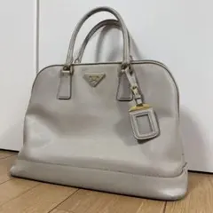 PRADA プラダ ハンドバッグ サフィアーノ レザー グレーベージュ