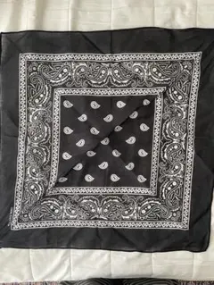 タイ製 バンダナ ブラック