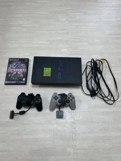 PlayStation 2 本体 + コントローラー + ゲーム　動作確認済み
