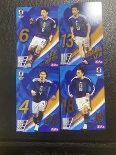 サッカー日本代表 ぷっちょ カード 3枚セット お買い得なまとめ売り