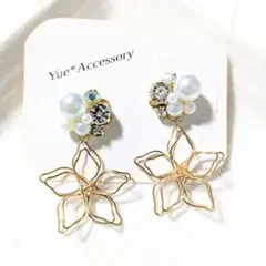 D-160　ハンドメイド☆ビジューピアス／イヤリング
