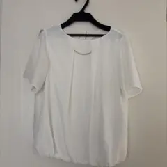 GREEN LABEL relaxing 半袖ブラウス ホワイト