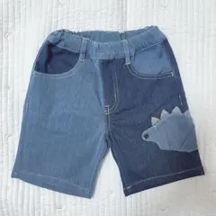 クレードスコープ KSP デニムハーフパンツ 恐竜