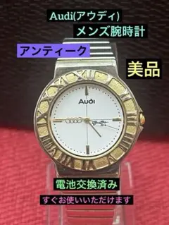Audi Quattro メンズ腕時計、電池交換済み、美品のサムネイル