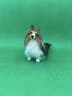 見本品 羊毛フェルトシェルティ 羊毛フェルト犬オーダー シェルティうちの子 見本品 羊毛