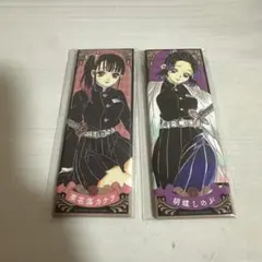 鬼滅の刃 絵札缶バッジ 胡蝶しのぶ、栗花落カナヲ2点