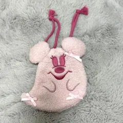 おばけミニー ぬいぐるみ巾着 ピンク